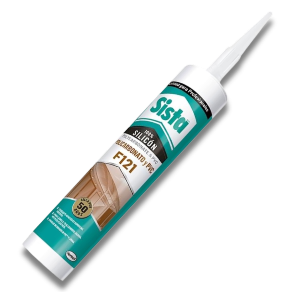 Silicón F121 Policarbonato Y PVC 300 ml. - AGM Herrajes