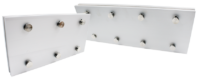 Placa extensión de costilla con tornillos